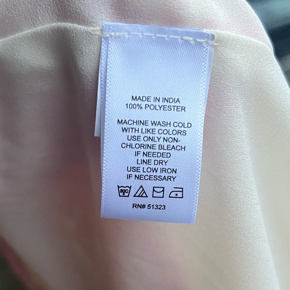 🆕 STATE Pink Glow Willow Wisps V-Neck Mini Dress with Ruffle Sleeves L - Picture 12 of 12